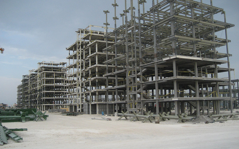 Qatar Shopping Center High Rise Steel Structure Project