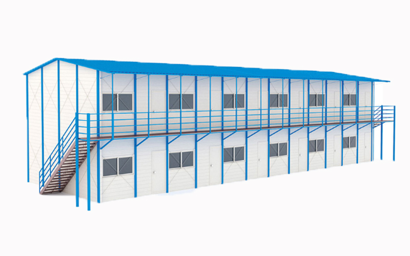 China fast construction cheap prefabricated house steel prefab house in Algeria 